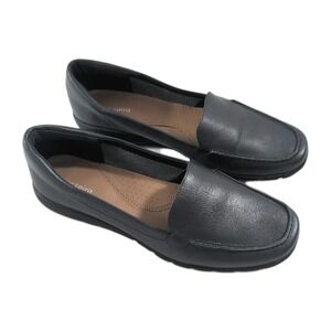 Easy Spirit Abide Women's Size 9 M Slip On Loafer Navy Blue Leather